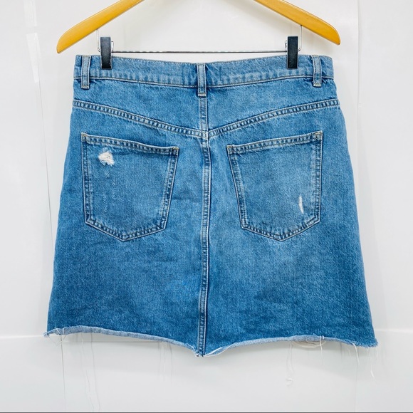 Free People We The Free Hallie Denim Jean Skirt 31 - Picture 5 of 10